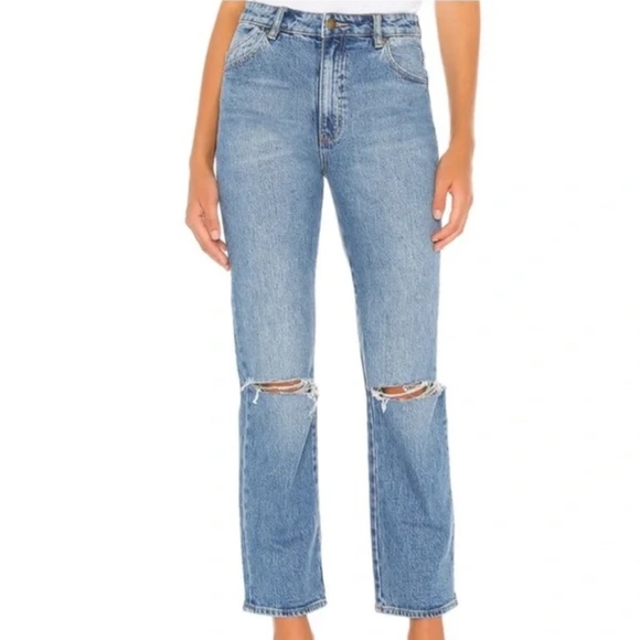 ROLLA’S High Rise Straight Jeans Blue Distress Women’s Size 25 - Picture 12 of 12